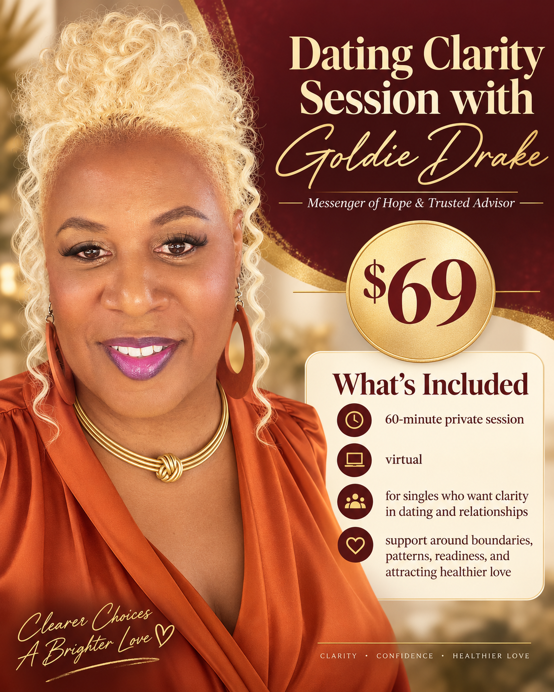 Dating Clarity Session with Goldie Drake — Special Offer $69
