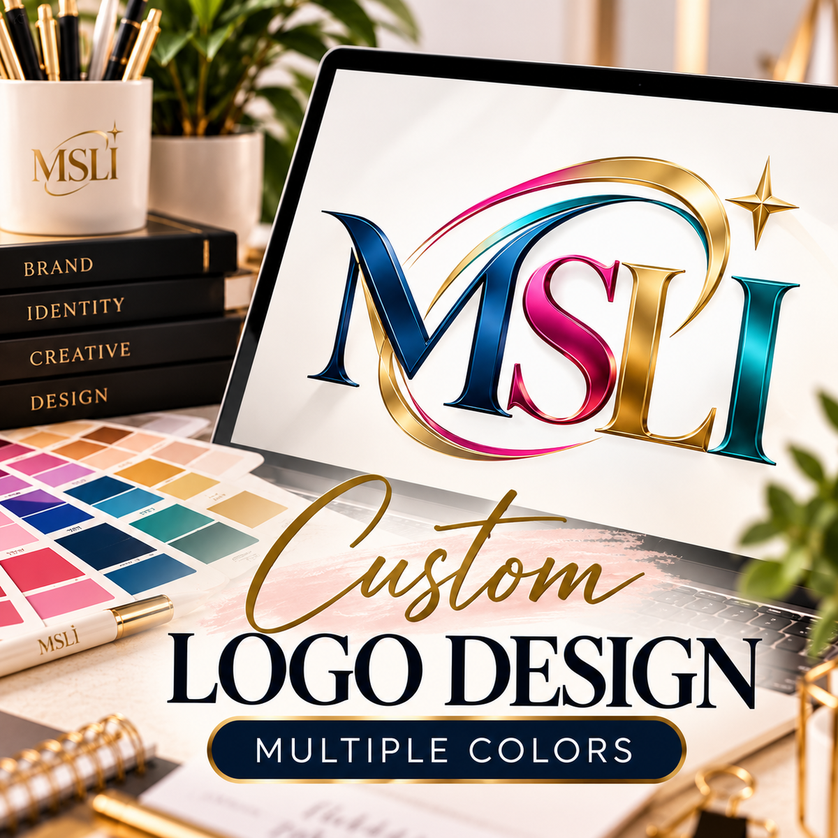 Custom Logo Design — Multiple Colors ($125 Logo + $25 Design Fee = $150 Total)