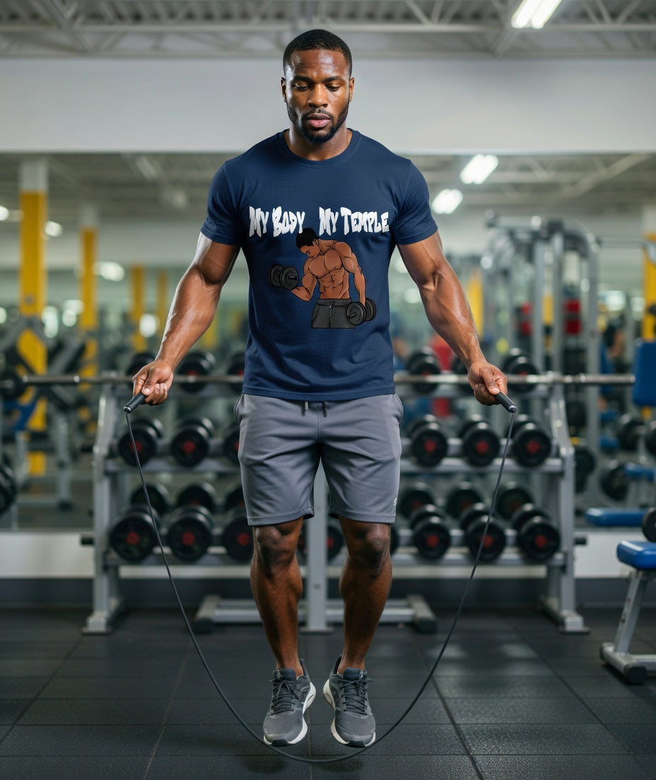 Male My Body is My Temple Tshirt