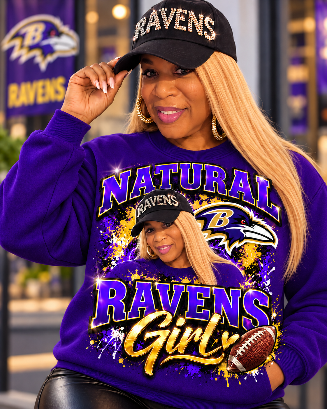 NATURAL GIRL or GUY.......Personalized NFL Sweatshirts