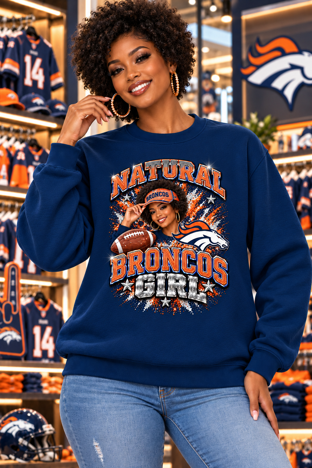 NATURAL GIRL or GUY.......Personalized NFL Sweatshirts