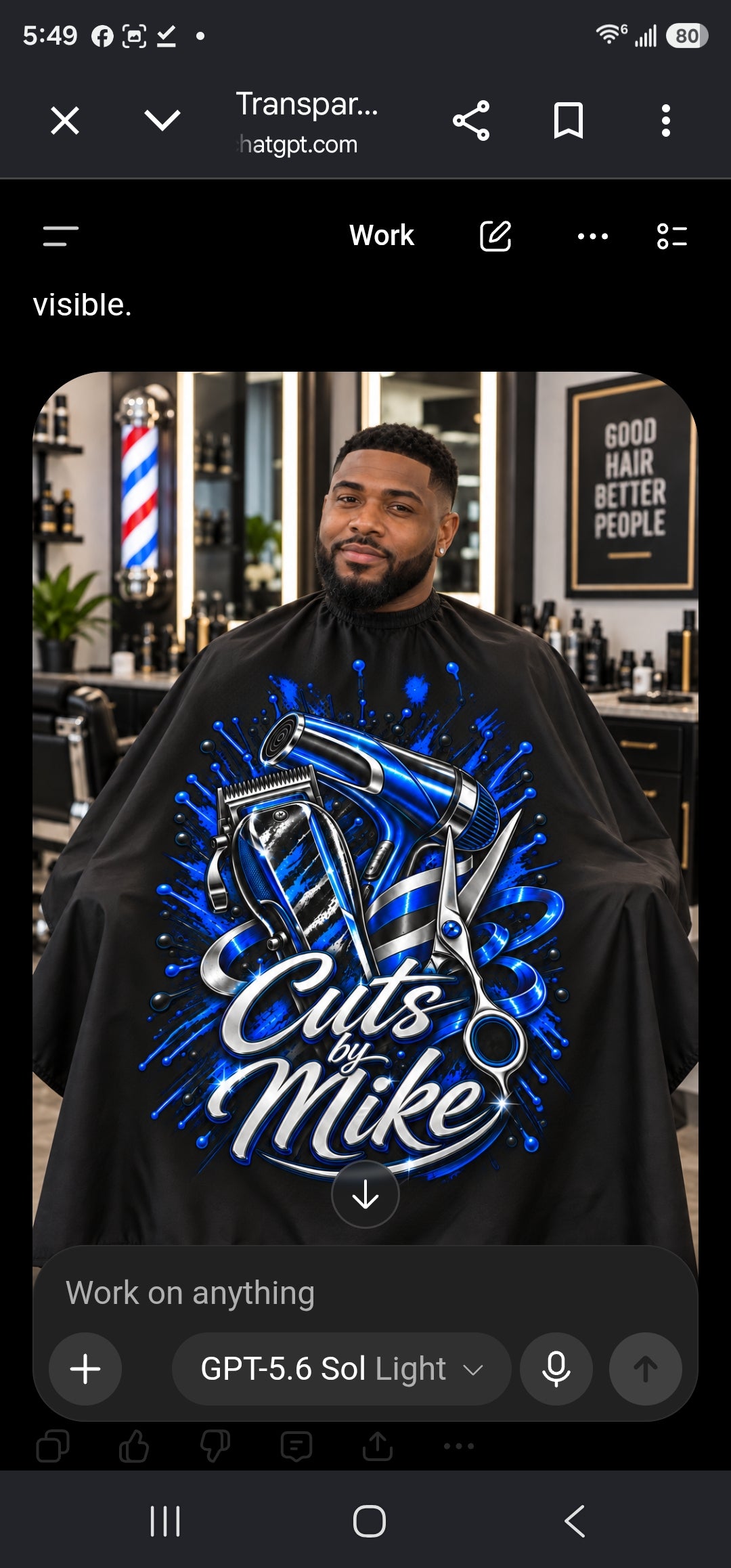 Custom Barber Cape